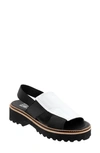 Bueno Amy Slingback Platform Sandal In White