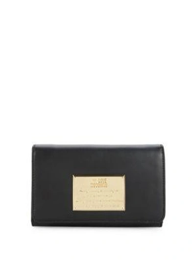 Love Moschino Classic Snap Wallet In Black