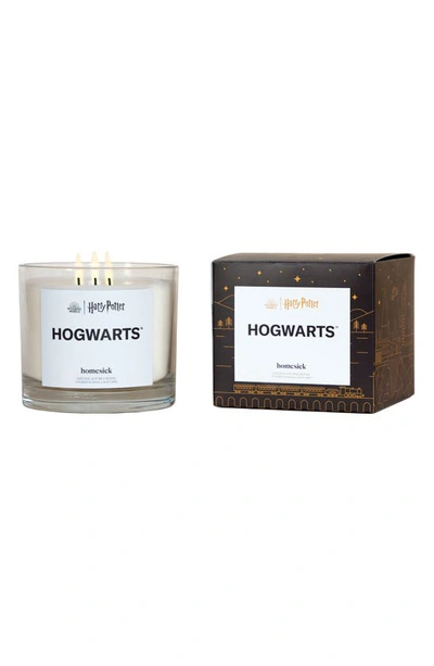 Homesick Hogwarts 3-wick Candle In White
