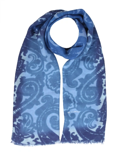 Etro Delhy Scarf In Blue