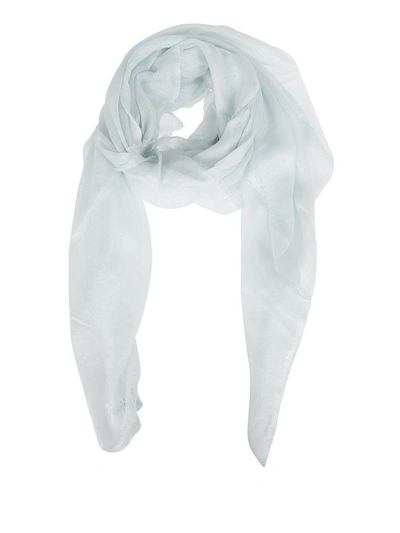 Faliero Sarti Lux Knitted Long Scarf In Acqua