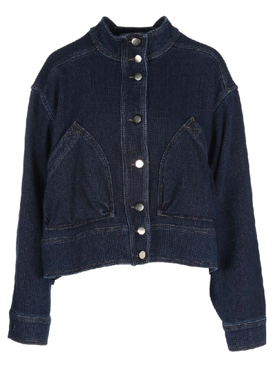 Valentino Jaket Denim In Blue