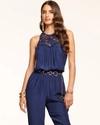 Ramy Brook Gilly Embellished Jumpsuit In Spring Navy