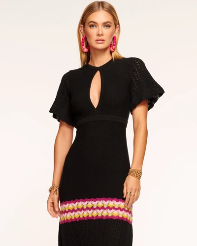 white christmas dresses Carina Crochet Colorblock Mini Dress