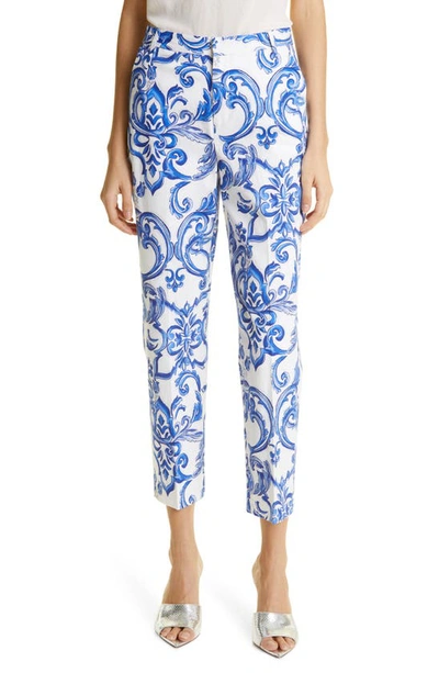 L Agence Ludivine Cropped Trousers In White