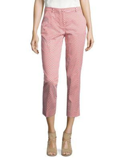 Max Mara Extra Triangular Print Pants In Red