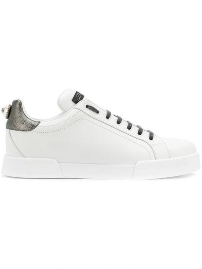 Dolce & Gabbana Classic Design Sneakers In White