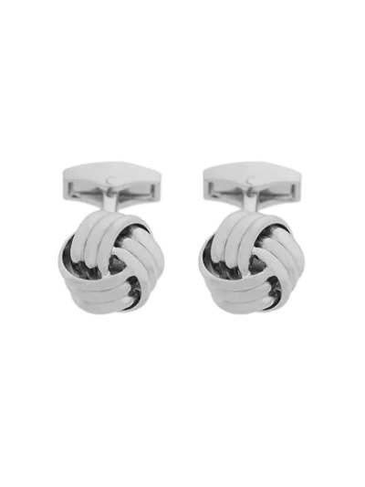 Tateossian Knot Detail Cufflinks In Metallic