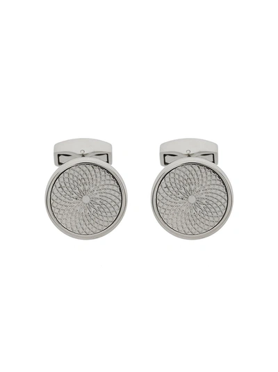 Tateossian Engraved Circular Cufflinks