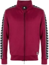 Kappa Branded Sleeve Sport Jacket - Red