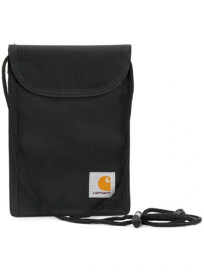 Carhartt Logo Patch Messenger Bag In Black