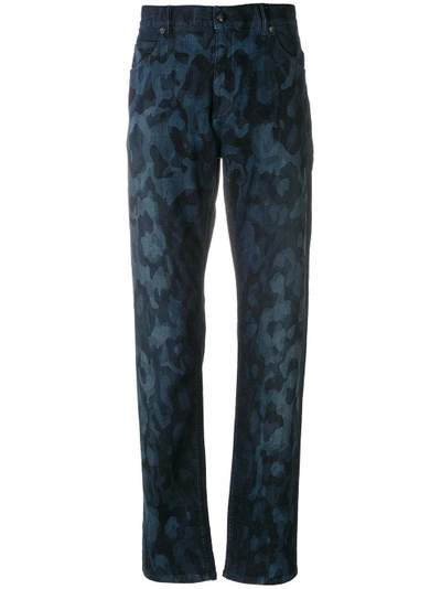 Versace Camouflage Print Jeans