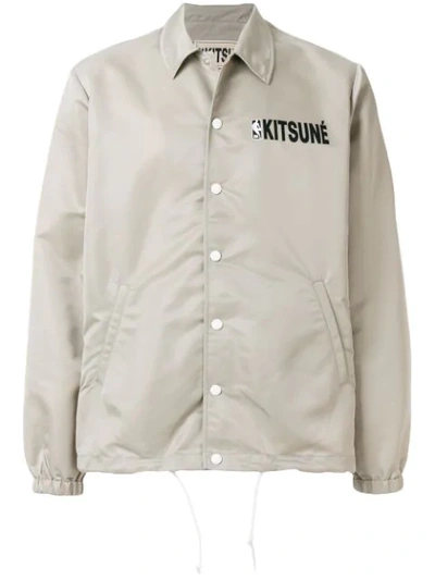 Maison Kitsuné Maison Kitsune X Nba Hooded Coach Jacket In