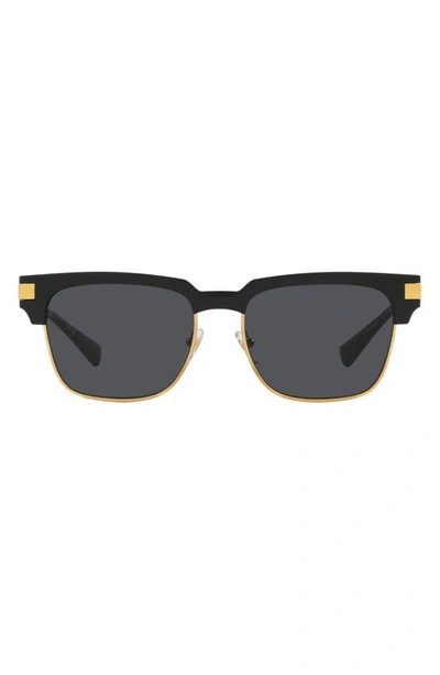 Versace Men's 55mm Mirrored Greca Sunglasses In Havana