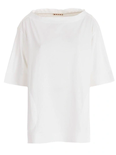 Marni Short Sleeve T-shirt In 00wlily White