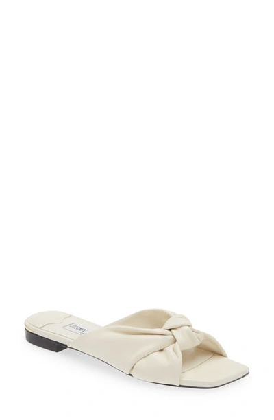 Jimmy Choo Avenue Leather Sandals In Neutral
