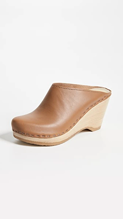No.6 New School Wedge Clogs In Palomino