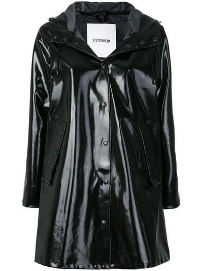Stutterheim Mosebacke Raincoat In Black