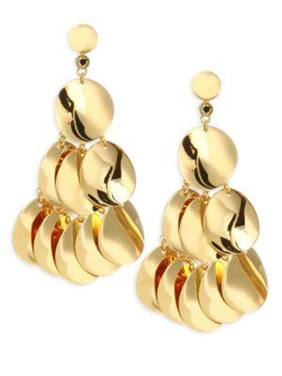Kate Spade Gold Standard Statement Earrings In Yellow Gold