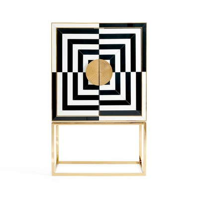 Jonathan Adler Op Art Bar In Black/white