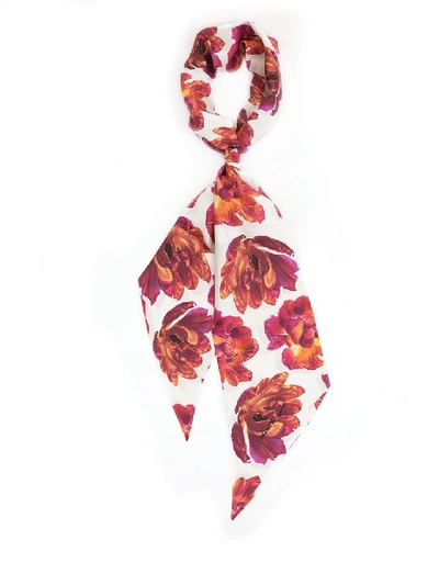 Ferragamo Tulip Print Scarf In Stampa