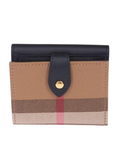 Burberry House Check French Wallet In Nera