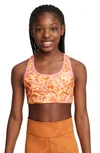 Nike Swoosh Big Kids' (girls') Reversible Sports Bra In Pink