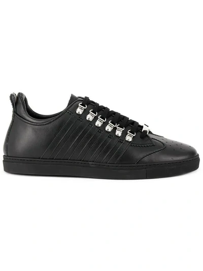 Dsquared2 Hiker Lace Sneakers In Black