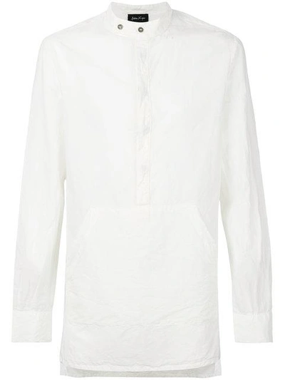 Andrea Ya'aqov Pouch Pocket Shirt In White