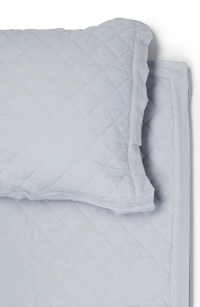 Northpoint Border Hem Diamond Quilt Comforter In Slate