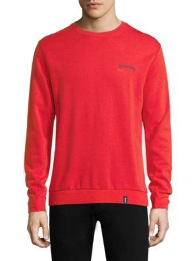 Vilebrequin French Terry Long-sleeve Pullover In Coral