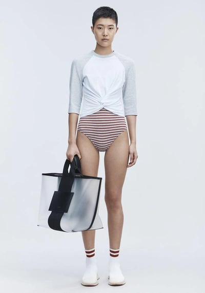 Alexander Wang High Twist Front Top In White