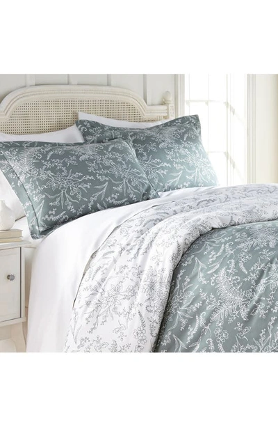 Southshore Fine Linens Winter Brush Reversible Comforter Sets In Teal