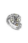 Samuel B. 18k Yellow Gold & Sterling Silver Knot Ring In Silver/ Gold