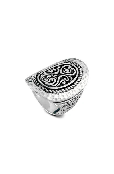 Samuel B. Sterling Silver Elongated Design Ring