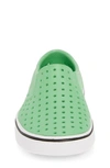 Native Shoes Kids' Miles Slip-on Sneaker In Grasshopper Green/shell White