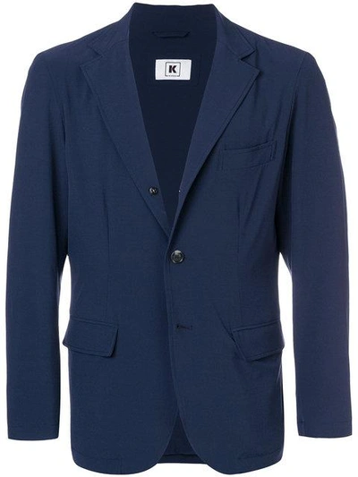 Kired Classic Button Blazer In Blue