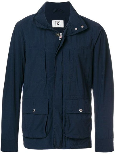 Kired Short Buttoned Jacket In Blue