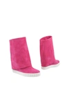 Casadei Ankle Boot In Fuchsia