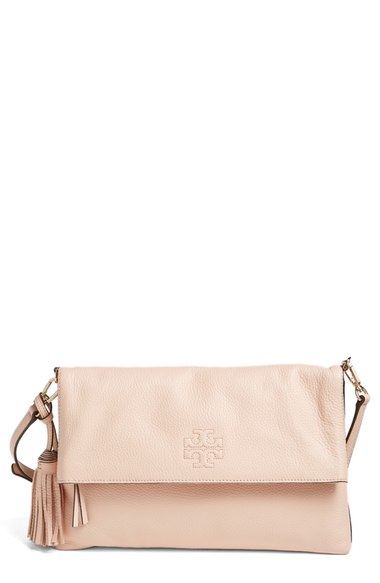 Tory Burch 'thea' Leather Foldover Crossbody Bag In Sweet Melon | ModeSens