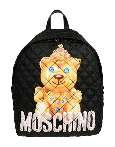 Moschino Backpacks & Fanny Packs In Black