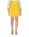 Moschino Mini Skirt In Yellow