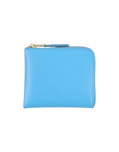 Comme Des Garçons Coin Purses In Sky Blue