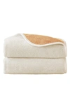 Woven & Weft Two-tone Towels In Ivory / Ochre