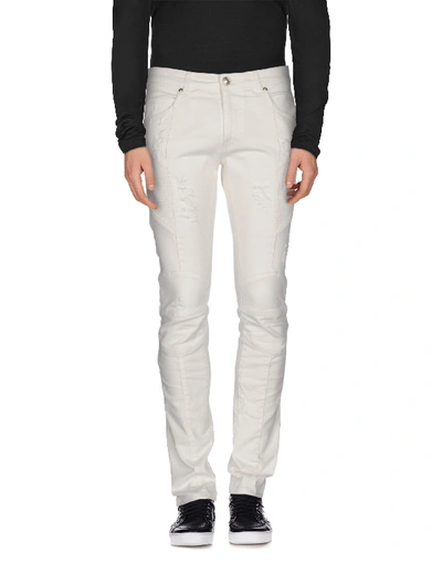 Pierre Balmain Denim Pants In White