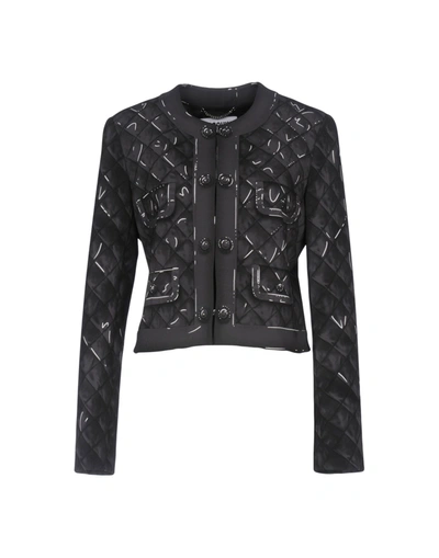 Moschino Suit Jackets In Steel Grey