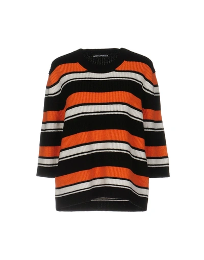 Dolce & Gabbana Cashmere Blend In Orange