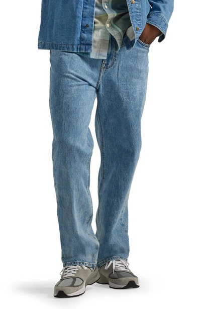 Lee Asher Loose Straight Leg Jeans In Iced