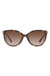 Michael Kors Dupont 58mm Gradient Cat Eye Sunglasses In Dk Tort