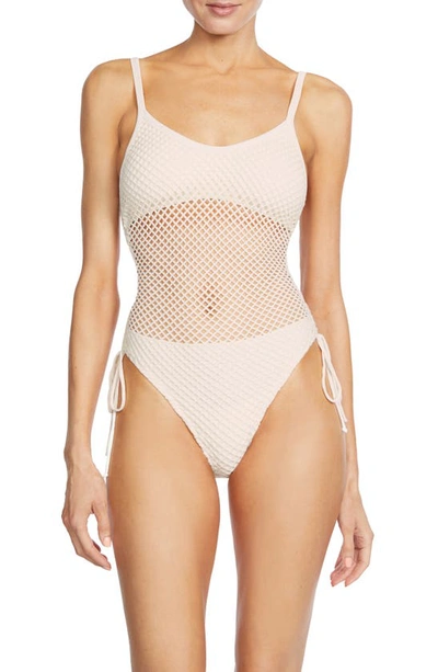 Robin Piccone Pua Mio One-piece Swimsuit In Ecru